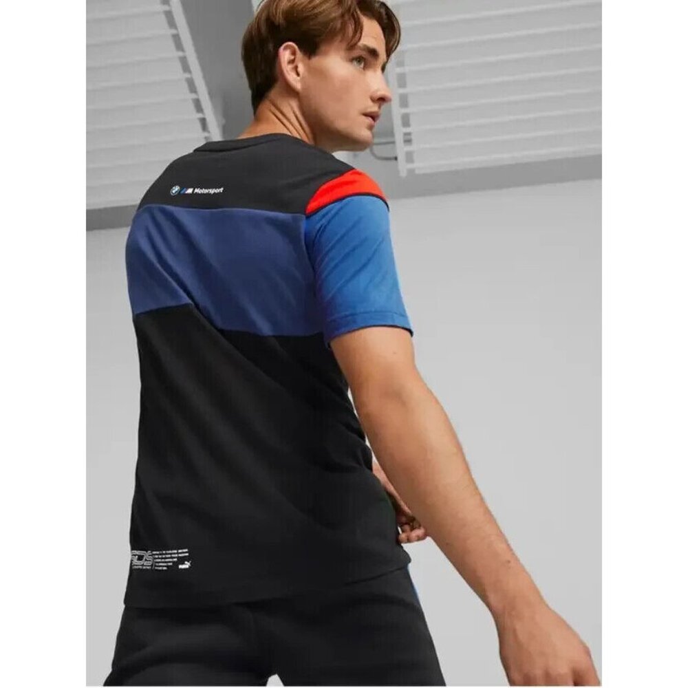 PUMA BMW MOTORSPORT SDS Men's T-Shirt Color Black and Blue Size XXL NWT - Picture 7 of 15